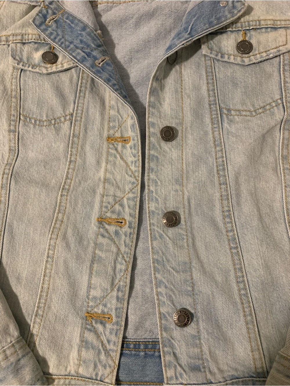 Woman’s Light Washed Jean Jacket - Picture 2 of 5
